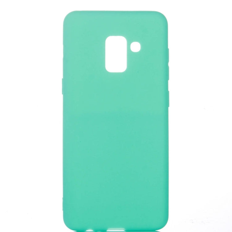 For Galaxy A8+ (2018) Inside and Outside Frosted TPU Protective Back Cover Case