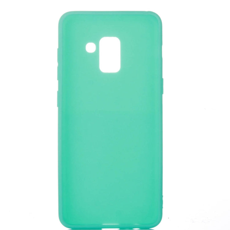 For Galaxy A8+ (2018) Inside and Outside Frosted TPU Protective Back Cover Case
