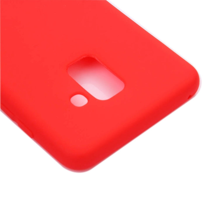 For Galaxy A8+ (2018) Inside and Outside Frosted TPU Protective Back Cover Case