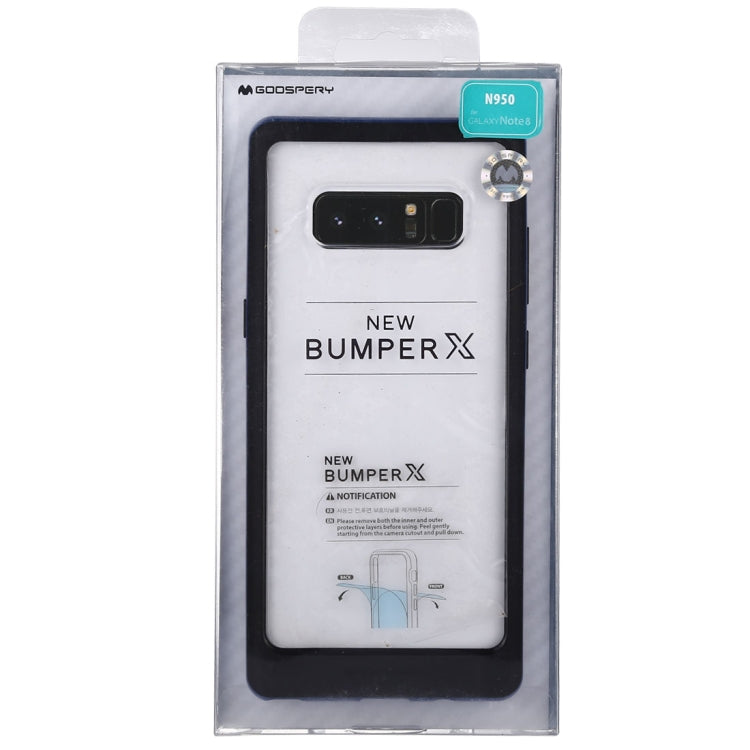 GOOSPERY New Bumper X for Galaxy Note 8 PC + TPU Shockproof Hard Protective Back Case