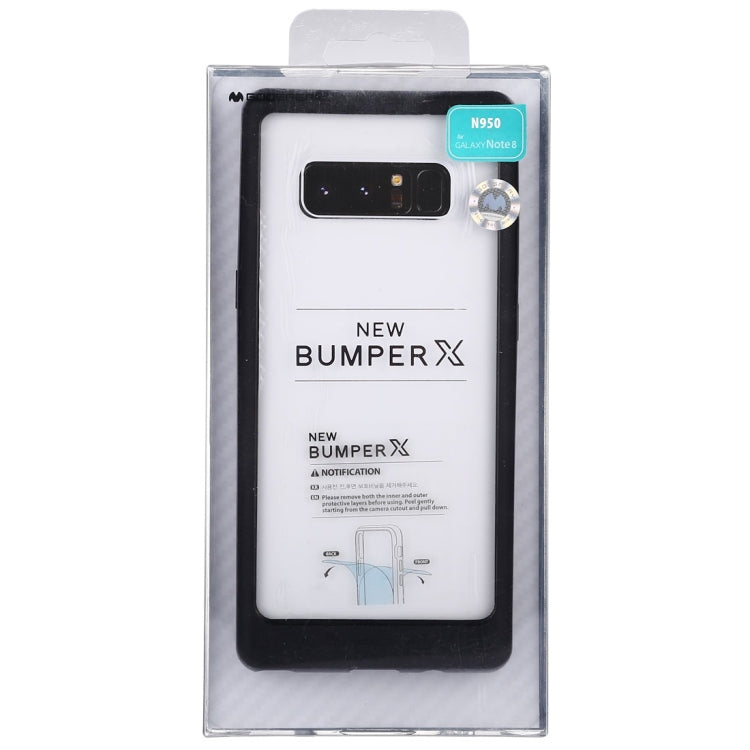GOOSPERY New Bumper X for Galaxy Note 8 PC + TPU Shockproof Hard Protective Back Case