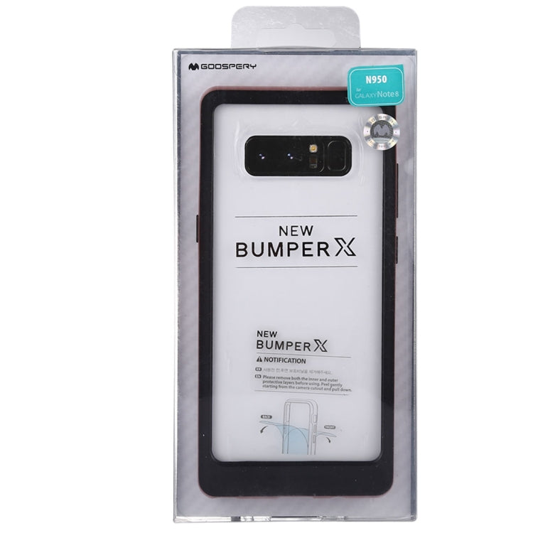 GOOSPERY New Bumper X for Galaxy Note 8 PC + TPU Shockproof Hard Protective Back Case