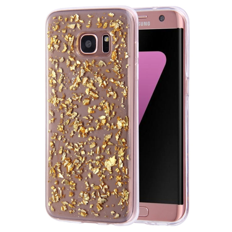 For Galaxy S7 Edge / G935 Scattered Platinum Pattern TPU Protective Case