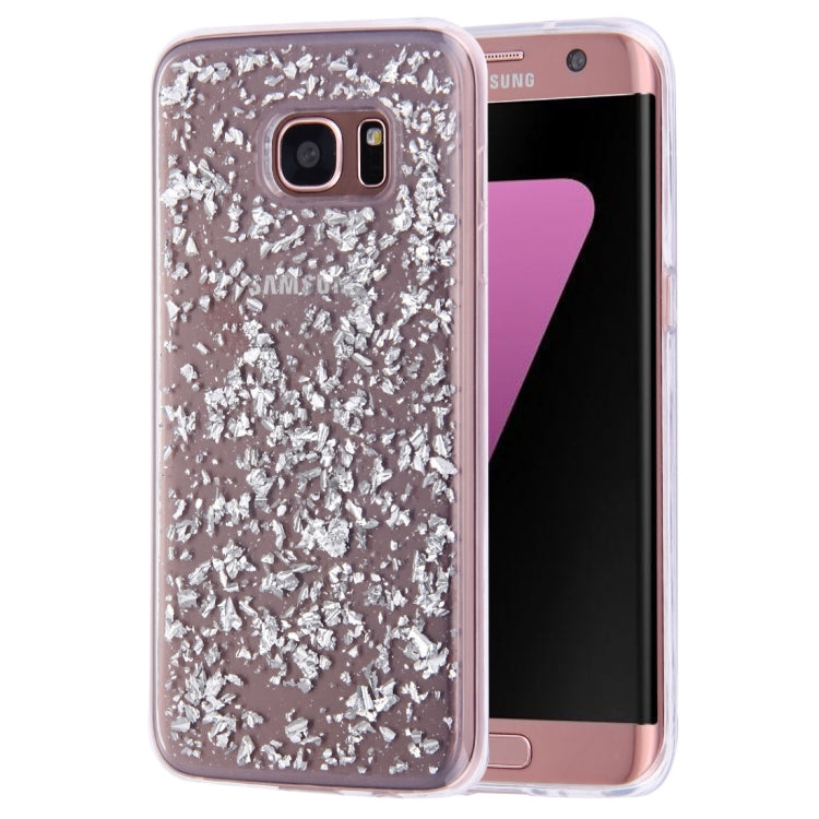 For Galaxy S7 Edge / G935 Scattered Platinum Pattern TPU Protective Case