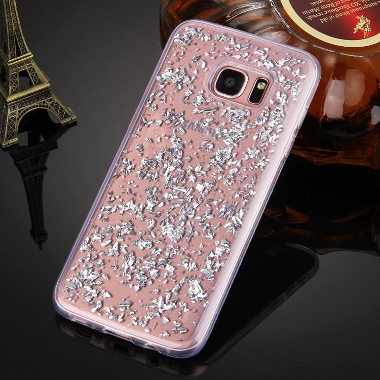 For Galaxy S7 Edge / G935 Scattered Platinum Pattern TPU Protective Case