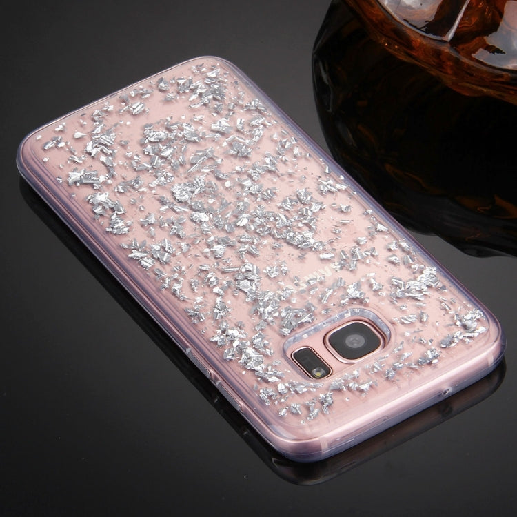 For Galaxy S7 Edge / G935 Scattered Platinum Pattern TPU Protective Case