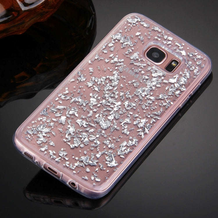 For Galaxy S7 Edge / G935 Scattered Platinum Pattern TPU Protective Case