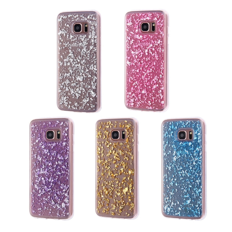 For Galaxy S7 Edge / G935 Scattered Platinum Pattern TPU Protective Case