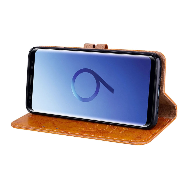 For Galaxy S9 Oil Wax Texture Horizontal Flip Leather Case with Holder & Card Slots & Wallet