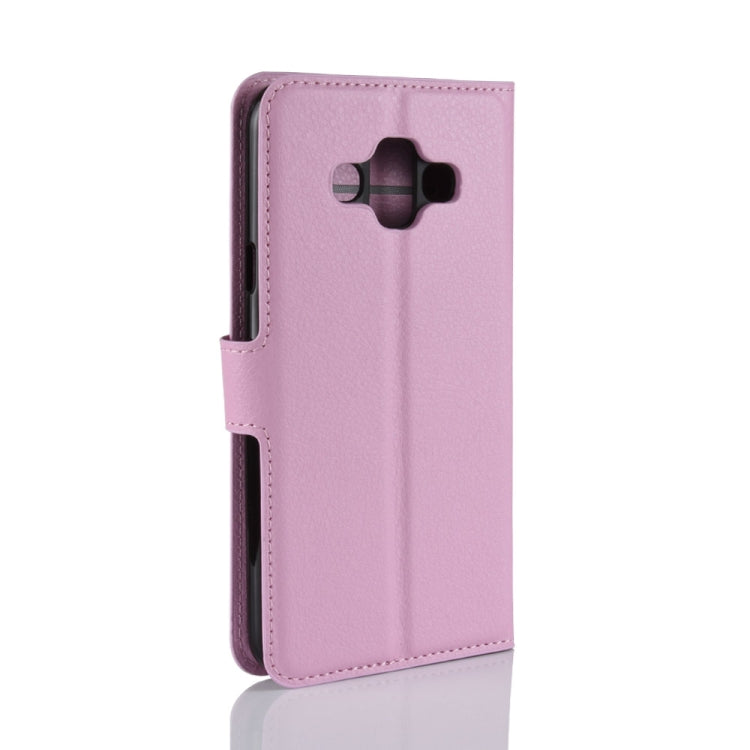 For Galaxy J7 Duo Litchi Texture Horizontal Flip Leather Case with Holder & Card Slots & Wallet