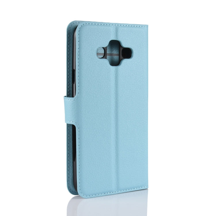 For Galaxy J7 Duo Litchi Texture Horizontal Flip Leather Case with Holder & Card Slots & Wallet