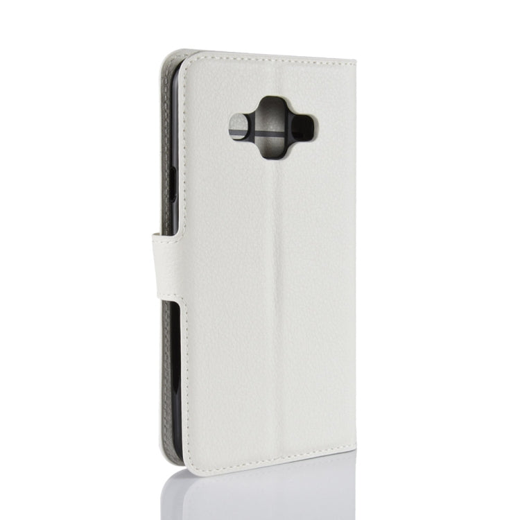 For Galaxy J7 Duo Litchi Texture Horizontal Flip Leather Case with Holder & Card Slots & Wallet