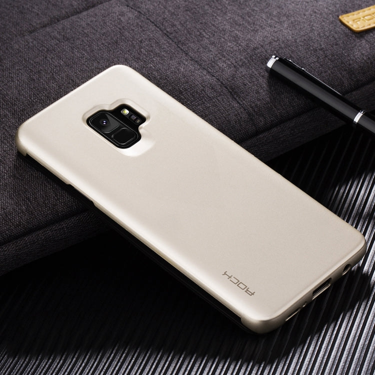 Rock Dr.V Series for Galaxy S9 Business Style Ultrathin Flip Protective Case with Visible Front Cover & Call Display ID