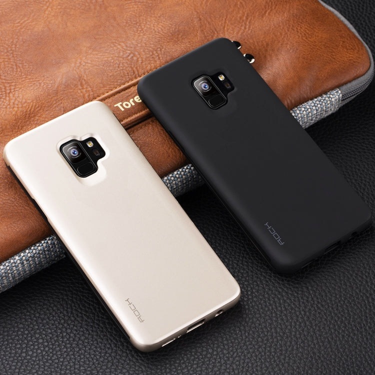 Rock Dr.V Series for Galaxy S9 Business Style Ultrathin Flip Protective Case with Visible Front Cover & Call Display ID