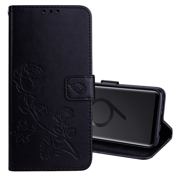 Rose Embossed Horizontal Flip Environmental PU Leather Case with Holder & Card Slots & Wallet for Galaxy S9+
