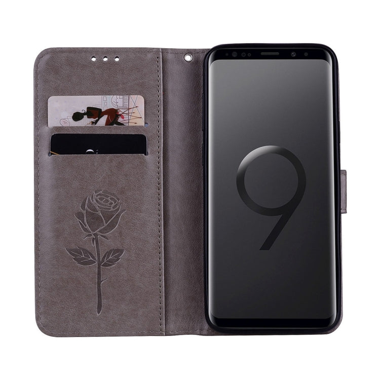 Rose Embossed Horizontal Flip Environmental PU Leather Case with Holder & Card Slots & Wallet for Galaxy S9+