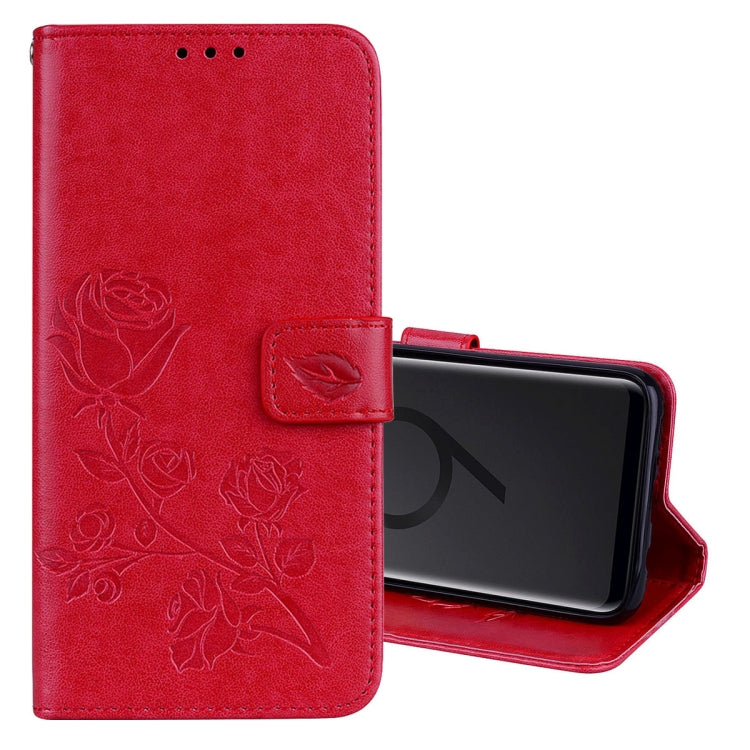Rose Embossed Horizontal Flip Environmental PU Leather Case with Holder & Card Slots & Wallet for Galaxy S9+