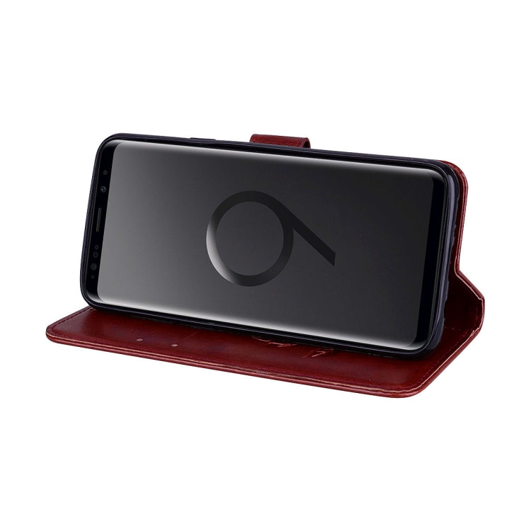 Rose Embossed Horizontal Flip Environmental PU Leather Case with Holder & Card Slots & Wallet for Galaxy S9+