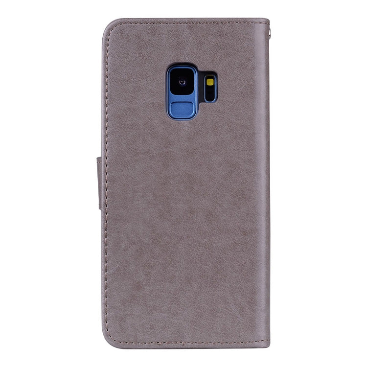 For Galaxy S9 Rose Embossed Horizontal Flip Environmental PU Leather Case with Holder & Card Slots & Wallet