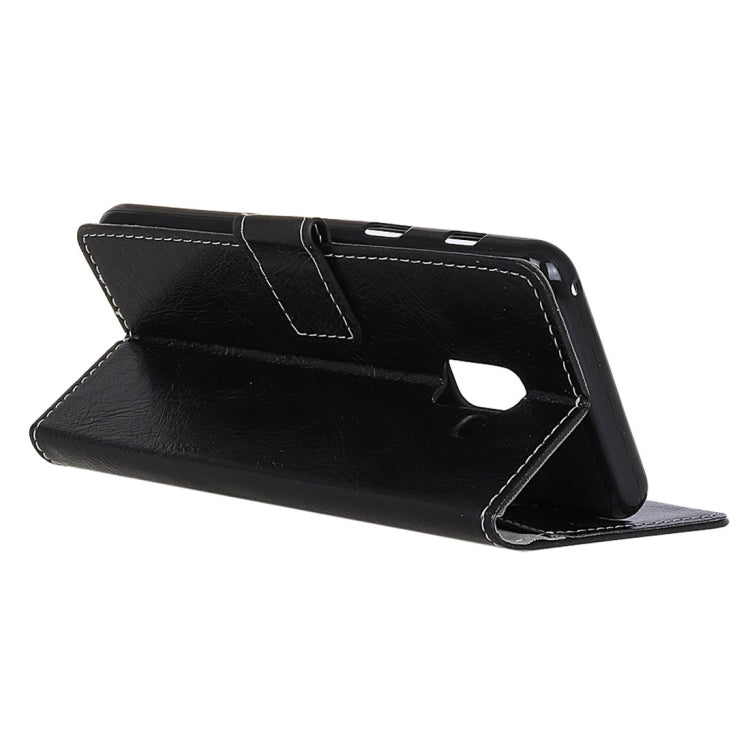 For Galaxy A6 (2018) Retro Crazy Horse Texture Horizontal Flip Leather Case with Holder & Card Slots & Wallet & Photo Frame