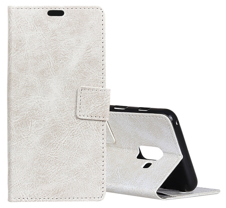 For Galaxy A6 (2018) Retro Crazy Horse Texture Horizontal Flip Leather Case with Holder & Card Slots & Wallet & Photo Frame