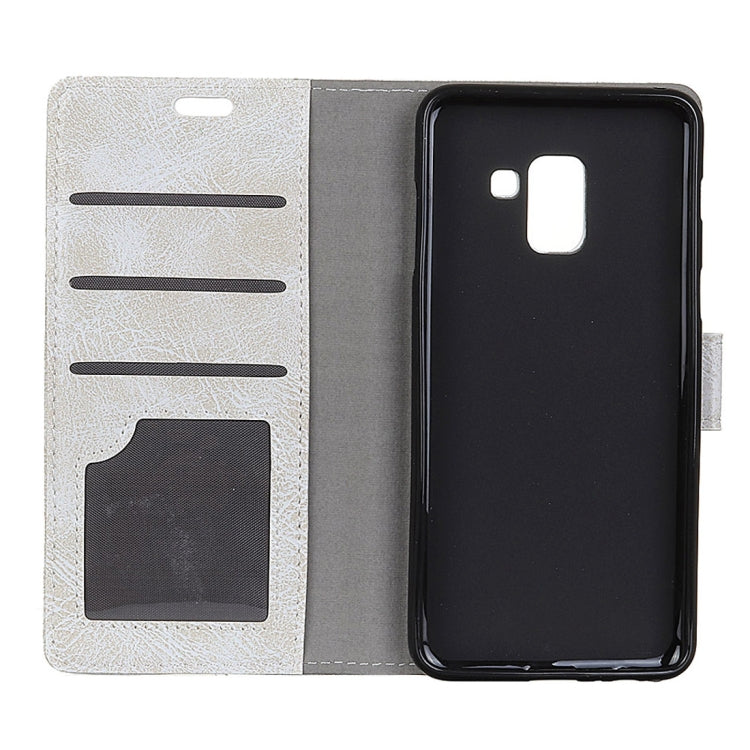 For Galaxy A6 (2018) Retro Crazy Horse Texture Horizontal Flip Leather Case with Holder & Card Slots & Wallet & Photo Frame