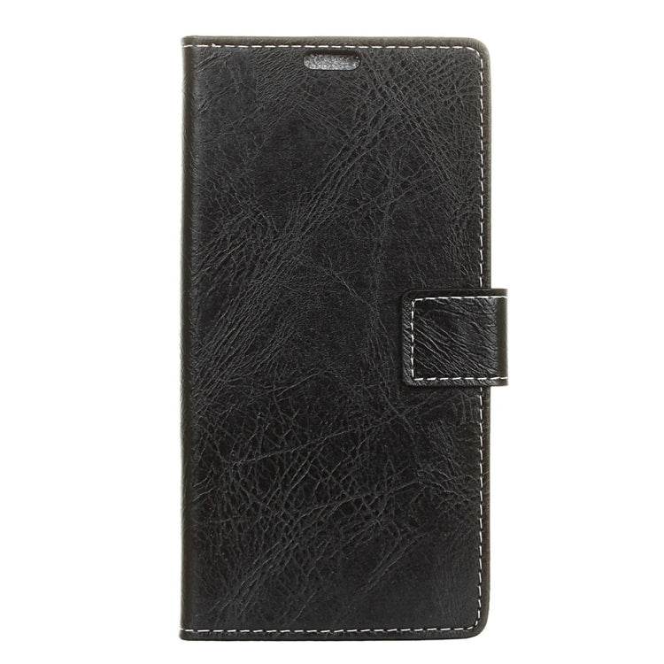 For Galaxy A6+ (2018)  Retro Crazy Horse Texture Horizontal Flip Leather Case with Holder & Card Slots & Wallet & Photo Frame