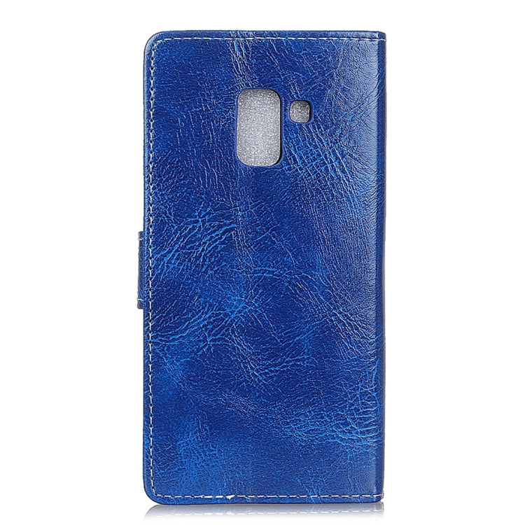 For Galaxy A6+ (2018)  Retro Crazy Horse Texture Horizontal Flip Leather Case with Holder & Card Slots & Wallet & Photo Frame