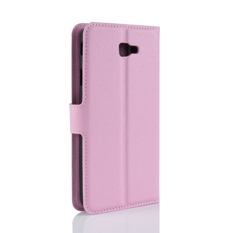 For Galaxy J7 Prime 2 G611F Litchi Texture Horizontal Flip PU Leather Case with Holder & Card Slots & Wallets