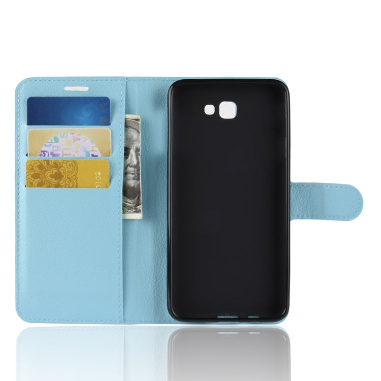 For Galaxy J7 Prime 2 G611F Litchi Texture Horizontal Flip PU Leather Case with Holder & Card Slots & Wallets
