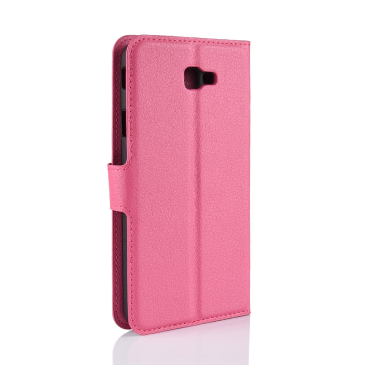 For Galaxy J7 Prime 2 G611F Litchi Texture Horizontal Flip PU Leather Case with Holder & Card Slots & Wallets