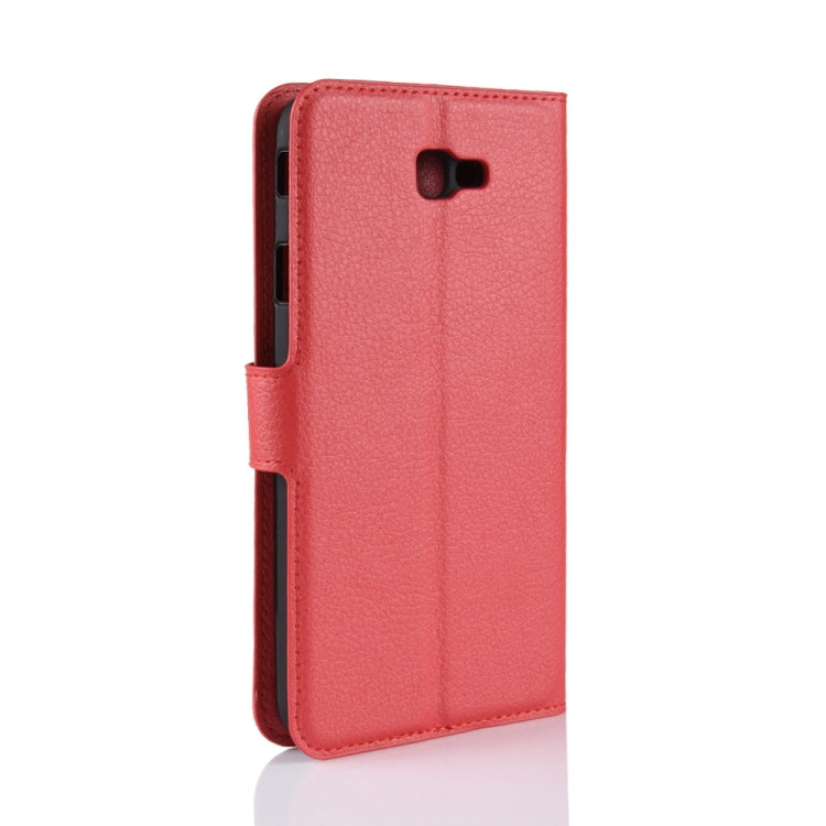 For Galaxy J7 Prime 2 G611F Litchi Texture Horizontal Flip PU Leather Case with Holder & Card Slots & Wallets