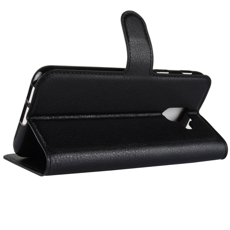 Litchi Texture Horizontal Flip Leather Case for Galaxy A6 (2018), with Wallet & Holder & Card Slots