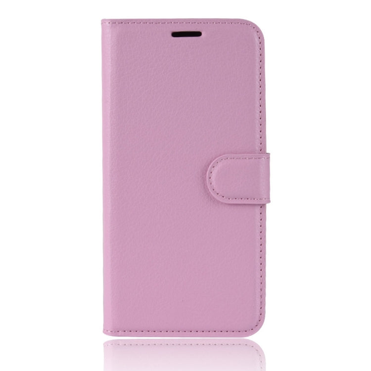 Litchi Texture Horizontal Flip Leather Case for Galaxy A6 (2018), with Wallet & Holder & Card Slots