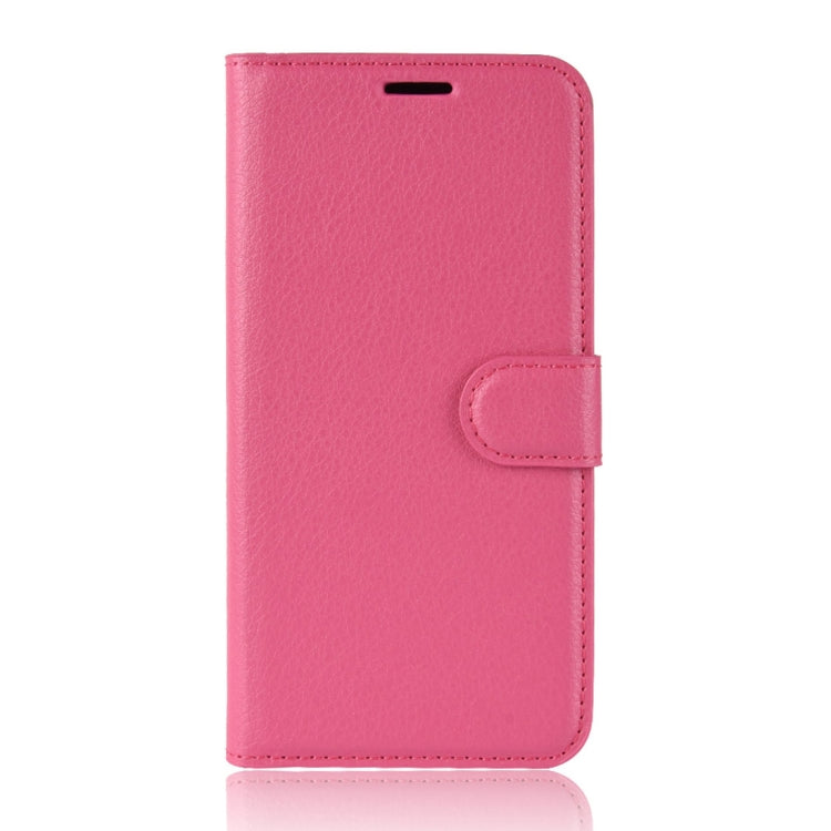 Litchi Texture Horizontal Flip Leather Case for Galaxy A6 (2018), with Wallet & Holder & Card Slots