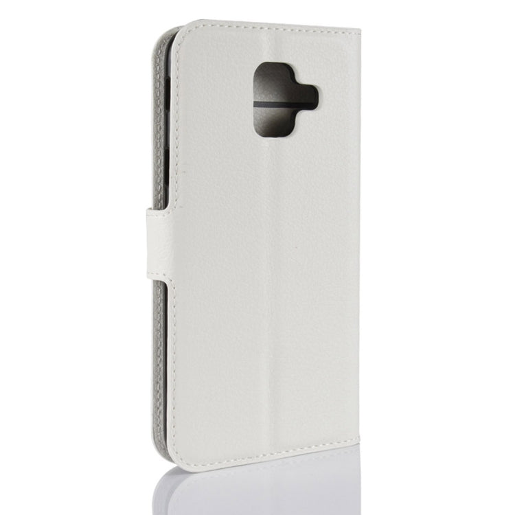 Litchi Texture Horizontal Flip Leather Case for Galaxy A6 (2018), with Wallet & Holder & Card Slots