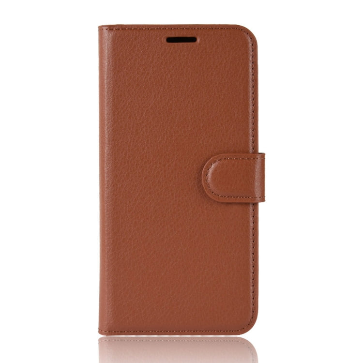 Litchi Texture Horizontal Flip Leather Case for Galaxy A6 (2018), with Wallet & Holder & Card Slots