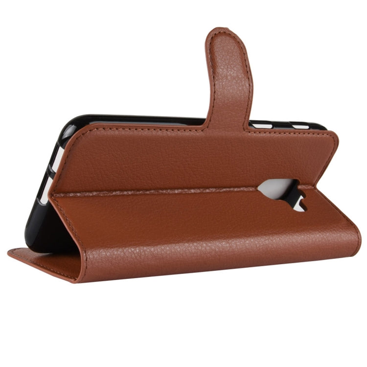 Litchi Texture Horizontal Flip Leather Case for Galaxy A6 (2018), with Wallet & Holder & Card Slots