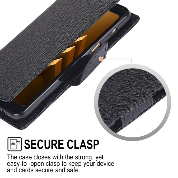 GOOSPERY FANCY DIARY Horizontal Flip PU Leather Case for Galaxy A8+