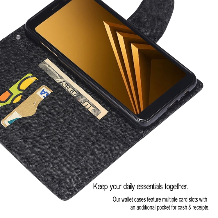 GOOSPERY FANCY DIARY Horizontal Flip PU Leather Case for Galaxy A8+
