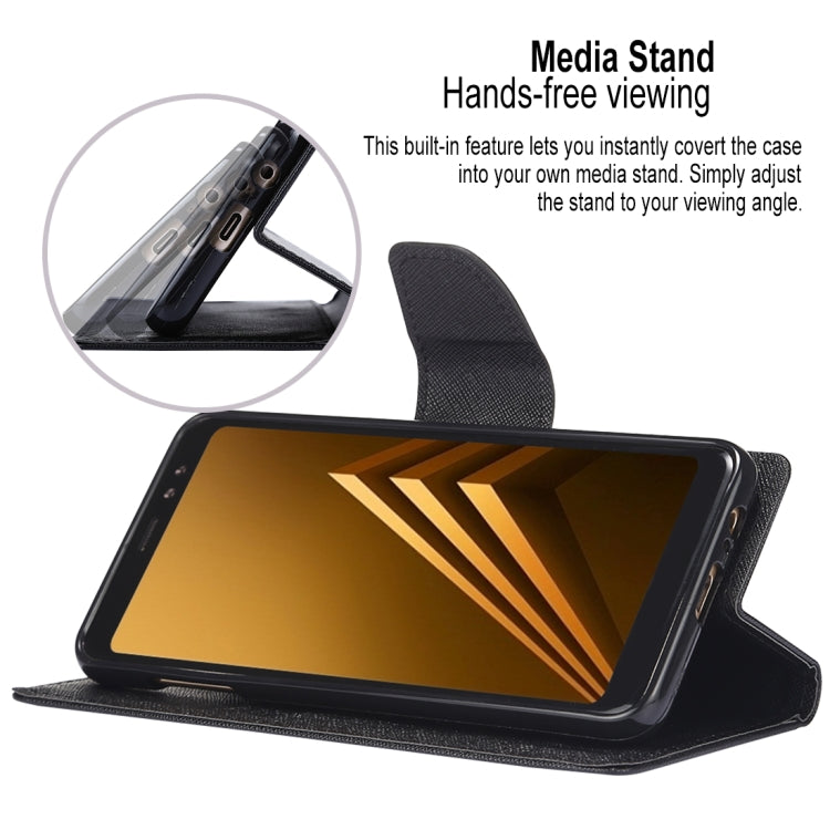 GOOSPERY FANCY DIARY Horizontal Flip PU Leather Case for Galaxy A8+