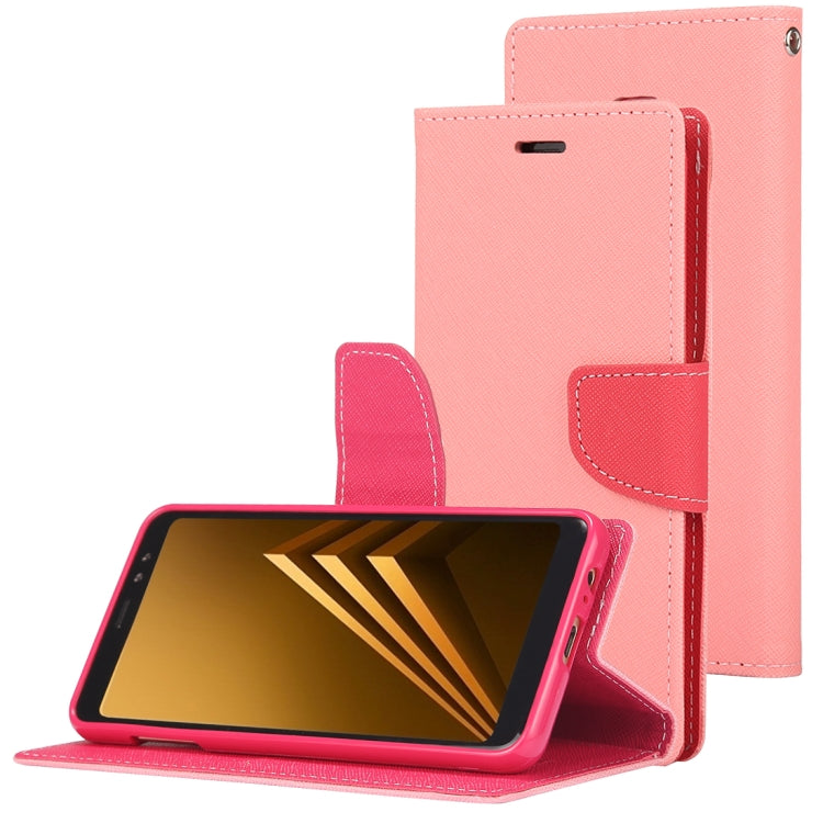 GOOSPERY FANCY DIARY Horizontal Flip PU Leather Case for Galaxy A8+