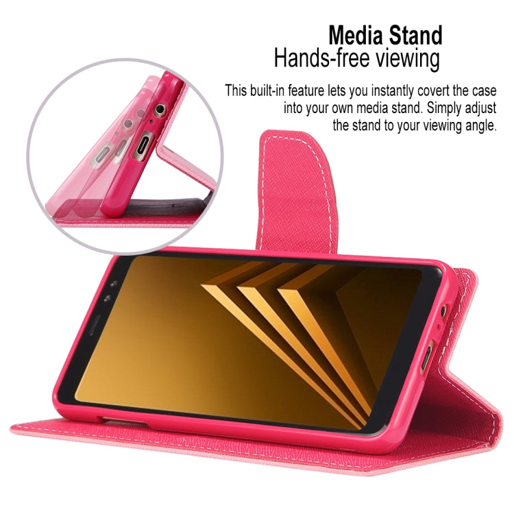 GOOSPERY FANCY DIARY Horizontal Flip PU Leather Case for Galaxy A8+