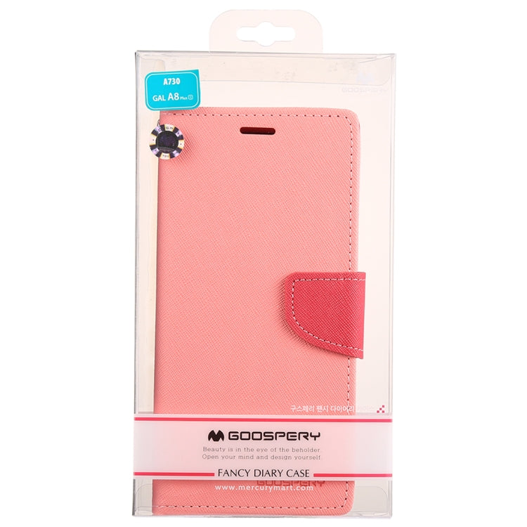 GOOSPERY FANCY DIARY Horizontal Flip PU Leather Case for Galaxy A8+