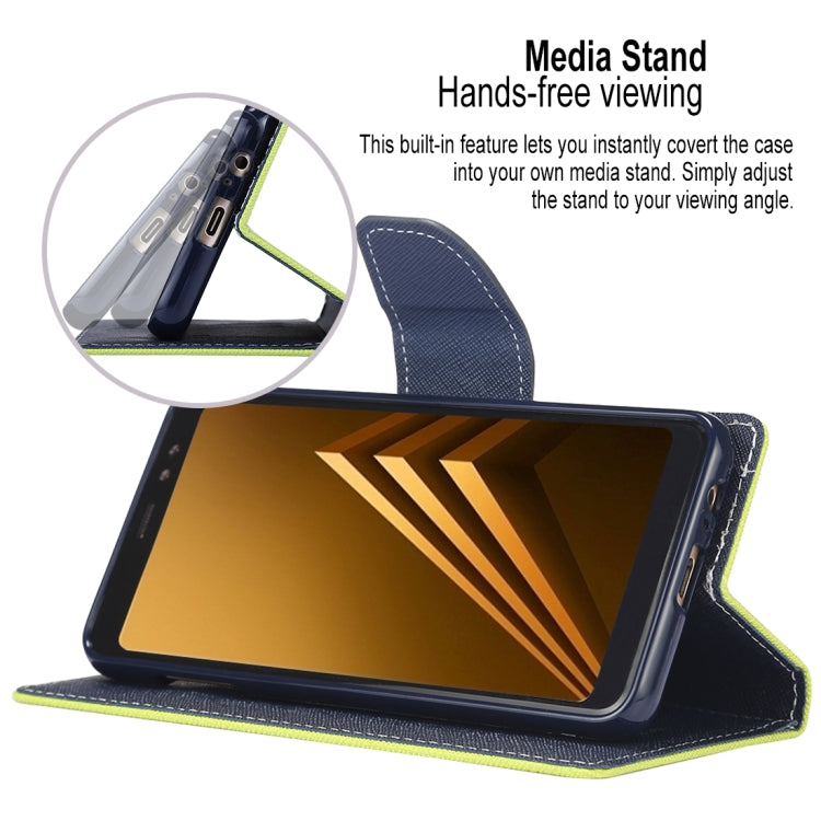 GOOSPERY FANCY DIARY Horizontal Flip PU Leather Case for Galaxy A8+