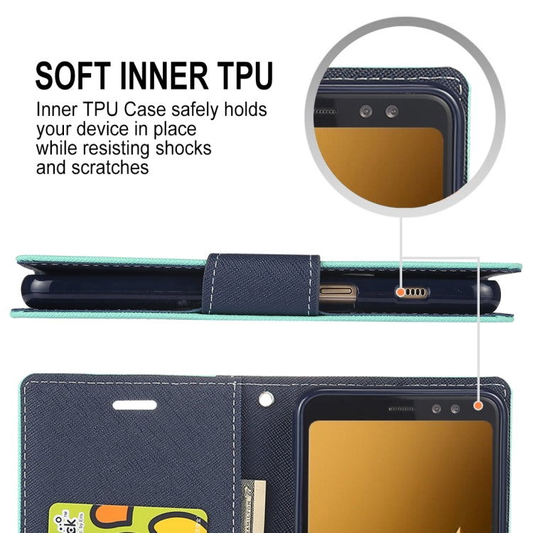 GOOSPERY FANCY DIARY Horizontal Flip PU Leather Case for Galaxy A8+