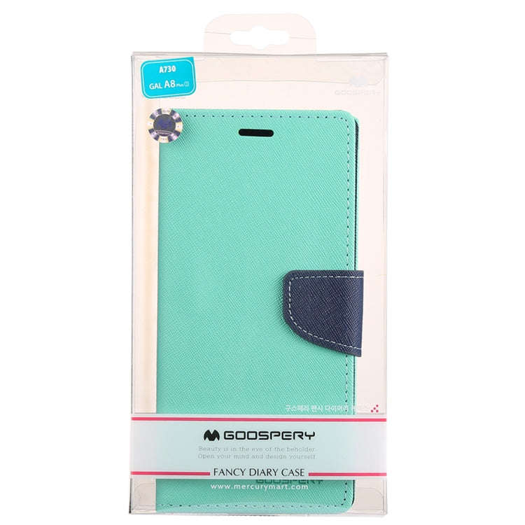 GOOSPERY FANCY DIARY Horizontal Flip PU Leather Case for Galaxy A8+