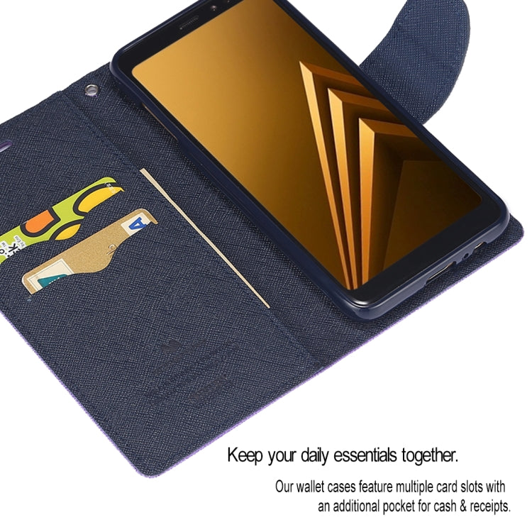 GOOSPERY FANCY DIARY Horizontal Flip PU Leather Case for Galaxy A8+