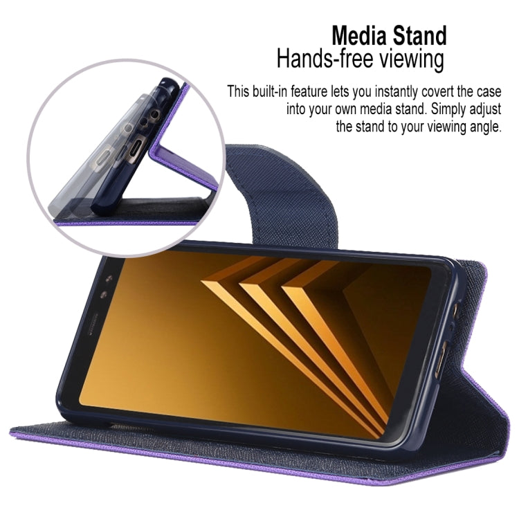 GOOSPERY FANCY DIARY Horizontal Flip PU Leather Case for Galaxy A8+