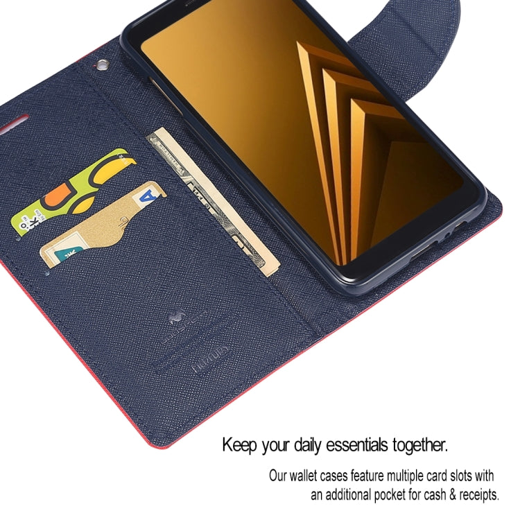 GOOSPERY FANCY DIARY Horizontal Flip PU Leather Case for Galaxy A8+